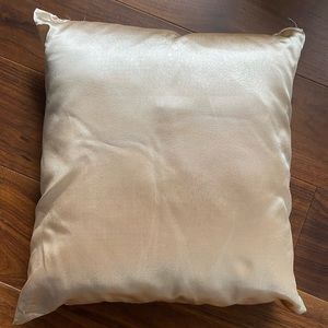 Cream Sateen Accent Pillow #2